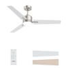 52 inch Ceiling Fans with Lights and Remote, Brushed Nickel