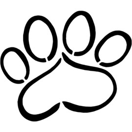 A5 'Cat Paw' Wall Stencil/Template (WS00002696)
