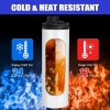 20oz sublimation sport tumblers blanks with two lids flat edge