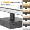 NIORSUN 31.5 inch Black Bathroom Vanity Light,18W 5CCT Dimmable LED