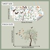 Large Willow Tree Wall Decal with Flying Birds, Nature Peel