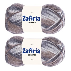 251 Yards Pack 2 Art of Yarn Crochet Knitting Metallic Sheen Soft Worsted 3 Baby Chunky Plush Acrylic 9% Wool - 21% Acrylic - 70% Polyamide 100grx2 3.5 oz 251yardsx2 Shiny Sparkle 307