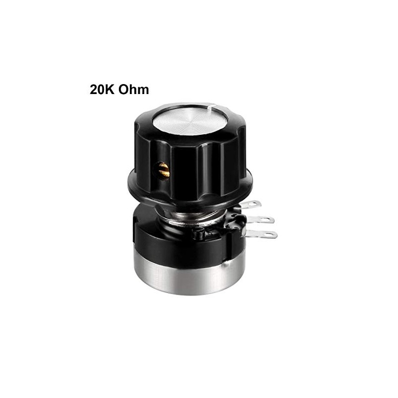 uxcell RV24YN20S B203 20K Ohm Variable Resistors Single Turn Rotary