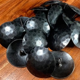 25 Pack- 1.5 Inch Iron Clavos Decorative Nails Screws Forged Hammered Door Nails Wood Furniture Upholstery Tacks Rustic Antique Forged Finish by Sidco Supply