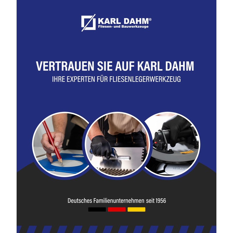 Karl Dahm Dustpan, chrome-plated, metal dustpan with rubber lip, durable
