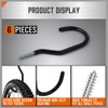 HORUSDY 6-Pack Heavy Duty Garage Storage Hooks, 6" Utility Wall