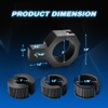 Nilight 90023D 4-Pack Standard 4PCS Mounting Bracket Kit LED Off