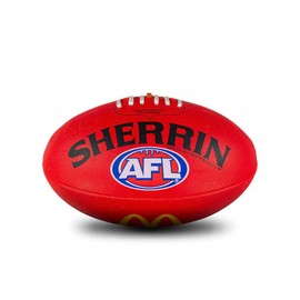 Sherrin AFL Replica All Surface Football, Red, Size 1