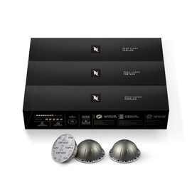 Nespresso Capsules Vertuo, Fortado Gran Lungo Americano, Dark Roast Espresso Coffee, 30 Count Coffee Pods, Brews 5.0oz.