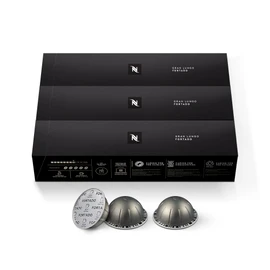 Nespresso Capsules Vertuo, Fortado Gran Lungo Americano, Dark Roast Espresso Coffee, 30 Count Coffee Pods, Brews 5.0oz.