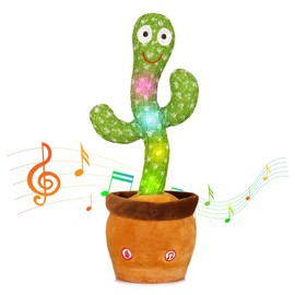 Edencomer Tanzender Sprechender Kaktus, Singender Kaktus Spielzeug nachsprechen, Interaktive Sprachaufnahme Plüschtier für Kinder, Geschenke für Jungen Mädchen Erwachsene