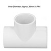 12Pcs PVC Tee Pipe Fitting Adapter PVC Tee Pipe Fittings