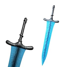 Blazing Steel Medieval Fantasy Elden Foam Sword for Video Game, Cosplay Costume Prop, Collection, Gift (Banished Knight)