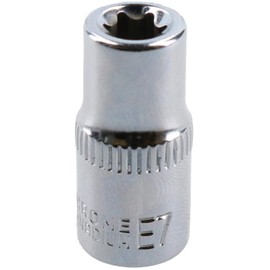 E7 Female Torx Socket Star Bit 1/4" Drive Standard External Chrome Vanadium Steel