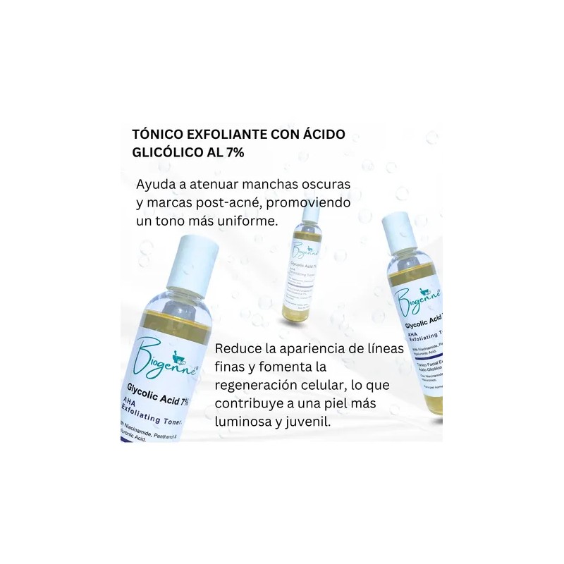 Ácido Glicólico 7% Exfoliante Corporal Facial Biogenné 250ml