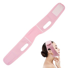 Double Chin Lift Mask, Double Chin Reducer Pink jaw Strap Anti Snoring In Sleeping V Line Face Jawline Lifting Mask Breathable Comfortable Reusable Jaw Strap For Women Men