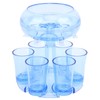 6 Shot Glass Dispenser Transparent Prevent Spilling Cocktail Dispenser Glasses