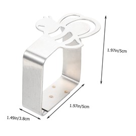 SHINEOFI 1set Stainless Steel Tablecloth Clips Non Slip Table Cover Holders with Durable and Easy to Use for Outdoor Tables for Weddings Picnics and Dinners 4pcs