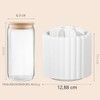 Anyoifax 360 Degree Rotating Makeup Brush Holder 7 Compartments Makeup