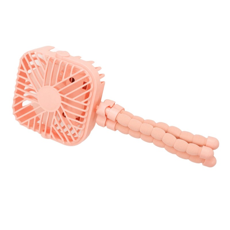Portable Stroller Fan, 3 Wind Speed Flexible Camping Fan Winding