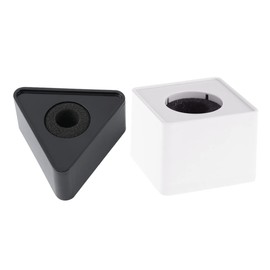 Mic Flag 2pcs Desk Mic Stand Music Equipment Custom Signs Microphone Prop Interview Microphone Logo Anchorman Microphone Prop Triangle Bracket Microphone Cover Square Frame Child