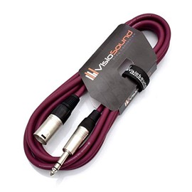 Male XLR to 6.35mm Stereo TRS Jack Lead/Balanced Signal/Audio Speaker Cable