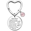 HULALA Niece Gifts Niece Keyring Keychain Key Rings For Women