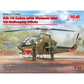 ICM32062 1:32 ICM AH-1G Cobra with Vietnam War US Helicopter Pilots