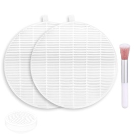 2pcs Nail Dust Collector Replacement Filters, Non-Woven Fabrics Nail Dust Extractor Sheets Accessories with Brush Compatible with Hpro/Spror Machine for Home or Nails Salons Use