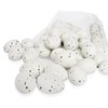 Yisscen 50 Decorative Easter Eggs Plastic White Easter Decoration Plastic