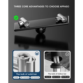 APPASO Kitchen Faucet with Soap Dispenser, SUS304 Pull Down Kitchen Faucet Commercial Single Handle High Arc Faucet for Kitchen Sink, Brushed Nickel