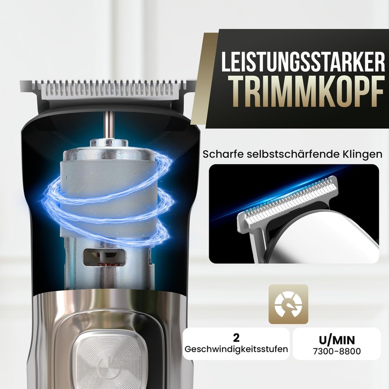 Strex Beard Trimmer - 14 in 1 Set - Wireless