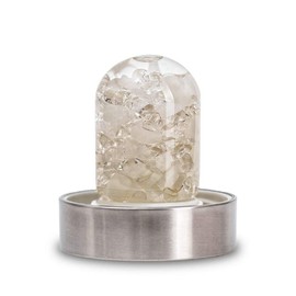 VitaJuwel GemPod LUNA - Edelsteinmodul Flaschen und Karaffen mit Mondstein & Bergkristall (Heilsteine, Wassersteine)
