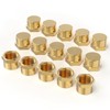 GASHER 3/8"NPT Brass Pipe Cap, NPT Female Thread Socket Pipe