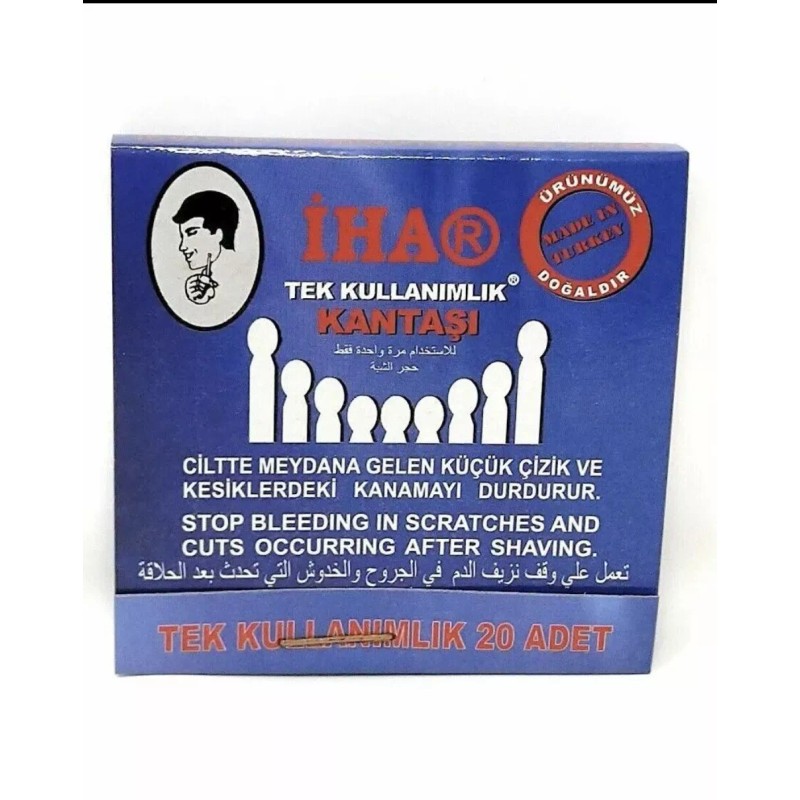 IHA Styptic Pencils Disposable Stops Cuts Bleeding 12 Matchbooks 240