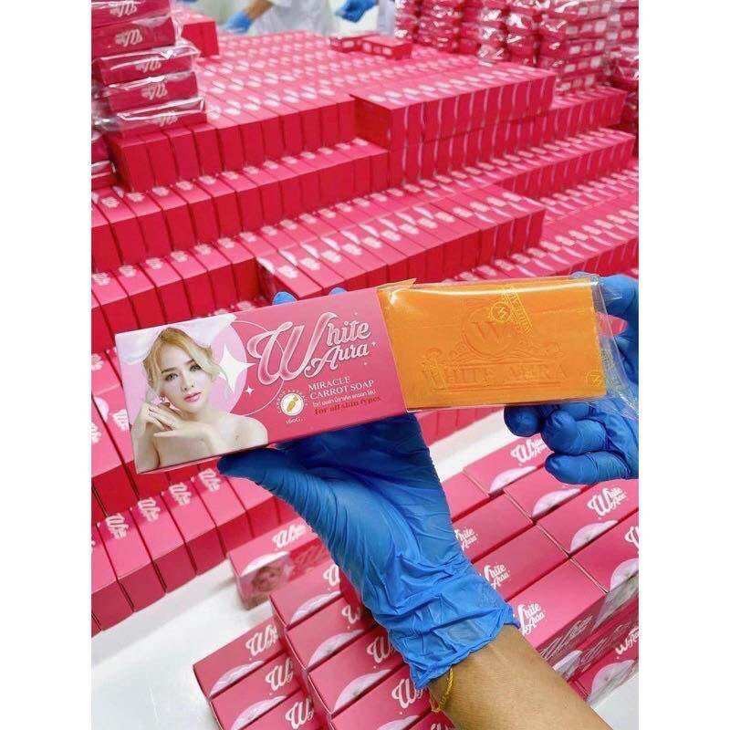 White Sabun White Aura Miracle Carrot Soap 160G Original