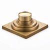 KUNGYO Vintage Bathroom Floor Drain Flower Carved with Brass -