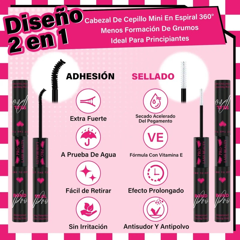 Kit De Extensiones De Pestañas Efecto 3d 40d+60d+80d Mixtas