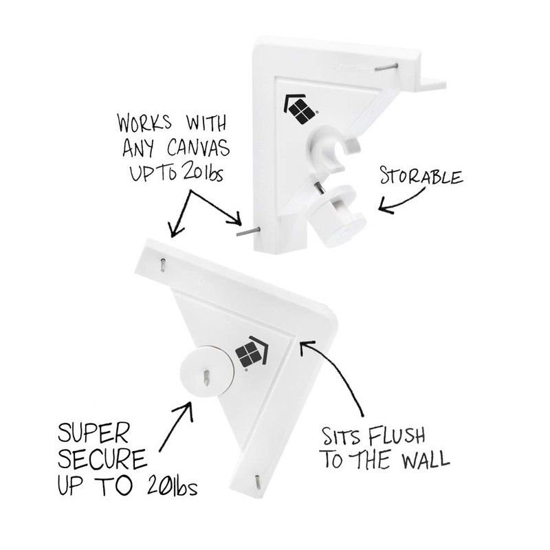 Under the Roof Decorating 5-100200 20 lbs Place&Push Canvas Hangers