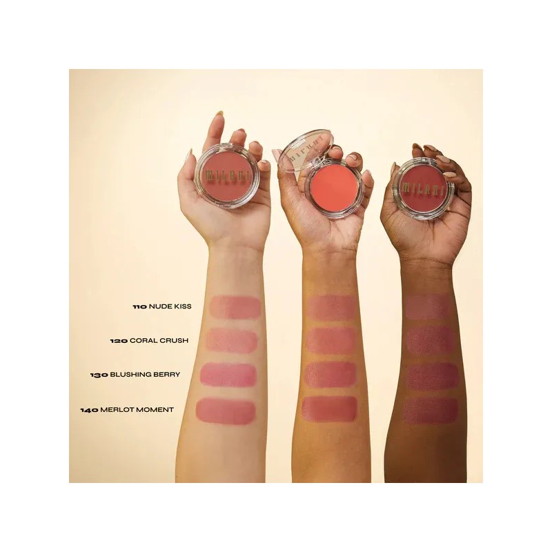 Rubor En Crema Hidratante Con Vitaminas, Cheek Kiss, Milani