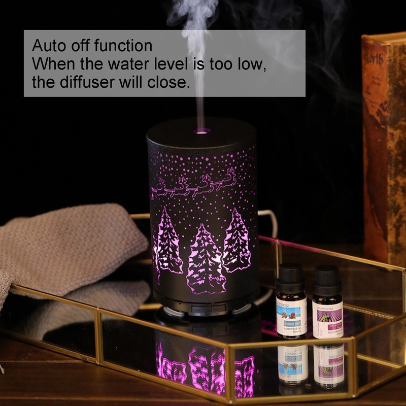 100ml Automatic Aroma Diffuser Christmas Tree Pattern Essential Oil Column
