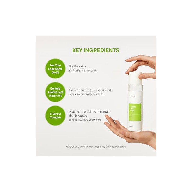 iUNIK Tóner para alivio de árbol de té, 200 ml