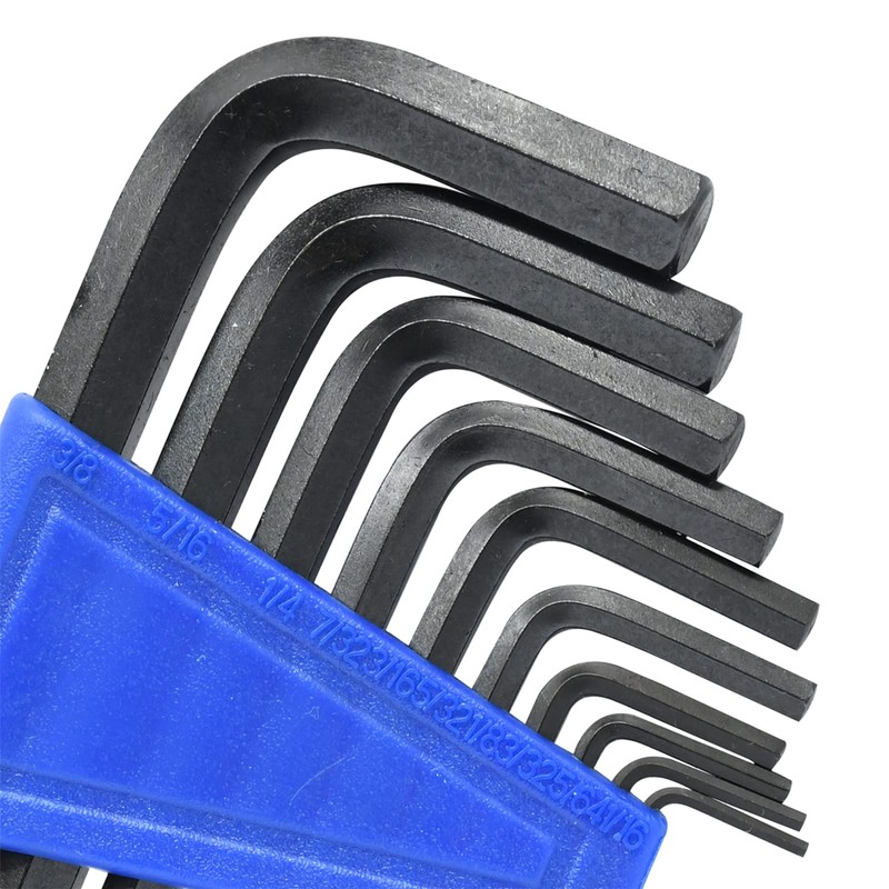 Dapetz ® 10PCs Imperial Hex Allen Key Expert Set Allan