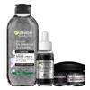 Garnier Kit SkinActive Micellar Water Purifying Gel, Serum AHA+BHA Against