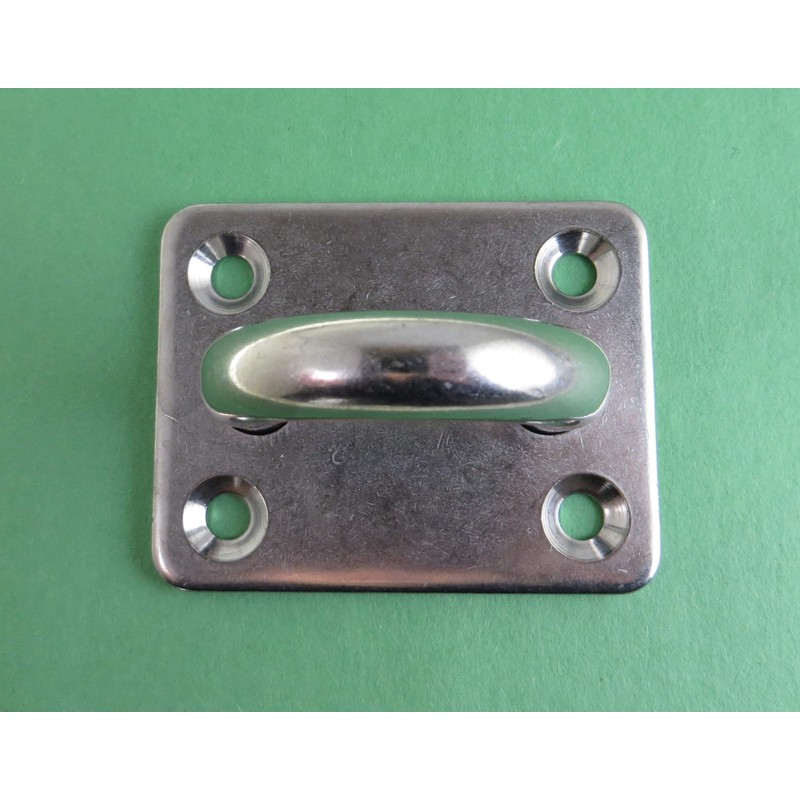 Stainless Steel 316 Square Pad Eye 3/8" 10mm (60mm x