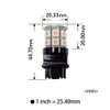 PA LED 2PCS 20SMD 3157 Blue Auto LED Bulb 12V