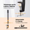 TARION Table Light Tripod Clamp Tripod 35-62 cm Adjustable Light