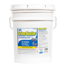 Comstar Grime Buster, Heavy-Duty Dirt & Grease Stripper, Fast-Drying Aerosol Coil Cleaner, High-Pressure Line Set Cleaning Spray, Non-CFC HVAC Coil & Equipment Degreaser, 5 Gallons (90-302)