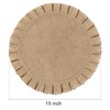 FunWheat Burlap Round Braided Placemats Set of 6 for Dining