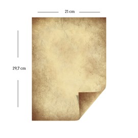 DIN A4 Printable Vintage Old Paper - Perfect for Certificates / Treasure Maps / Medieval Knights / Pirates - Craft Paper / Card Ideal for Making Cards for Weddings / Birthdays with a Nostalgic Feel - Designer Paper 100
